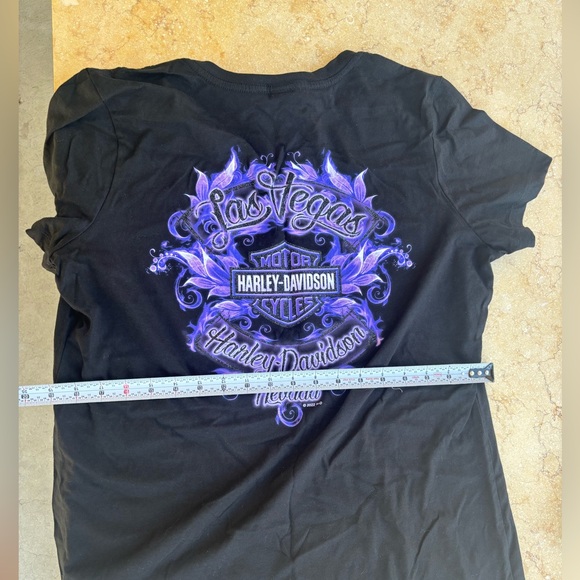 Harley Davidson las vegas black and purple shirt - Picture 3 of 3